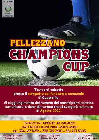 PRIMA EDIZIONE DELLA "PELLEZZANO CHAMPION CUP"