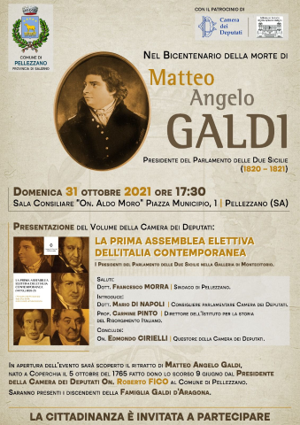 Bicentenario della morte di M.A.Galdi, oggi la cerimonia 