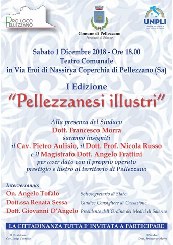 I edizione di "Pellezzanesi illustri"