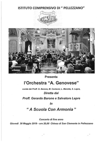 Concerto - saggio di fine anno dell'Orchestra Musicale "A.Genovese"