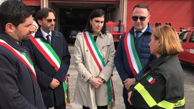 I Sindaci della Valle dell’Irno in visita al Comando Provinciale dei Vigili del Fuoco di Salerno