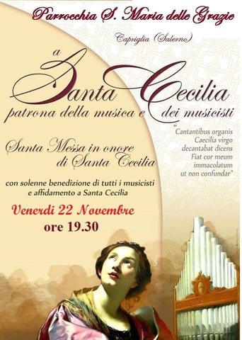 Santa Cecilia, patrona della musica e dei musicisti 