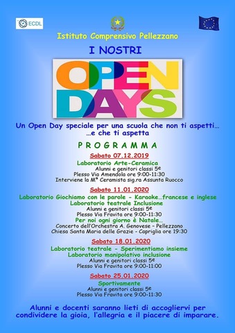 Open days Istituto Comprensivo Pellezzano 