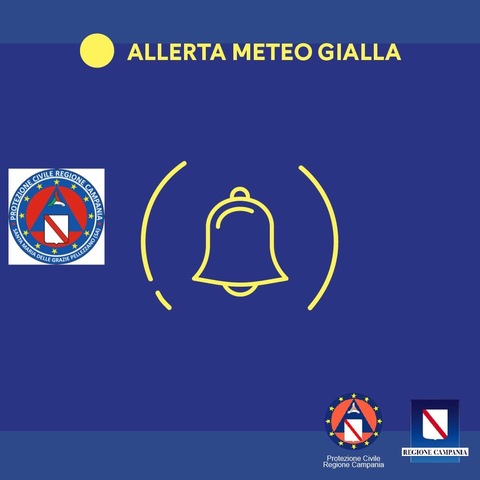 Allerta meteo di colore giallo dalle 6 di domani