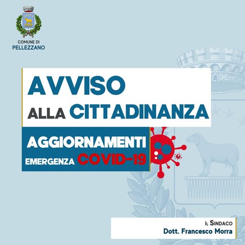 Emergenza COVID-19: deceduto un nostro Concittadino 