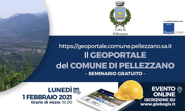 Presentazione nuovo GeoPortale del Comune di Pellezzano, previsti crediti formativi 