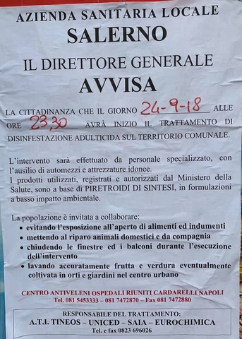 Disinfestazione programmata 