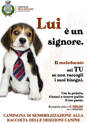 Campagna di sensibilizzazione per la raccolta delle deiezioni canine