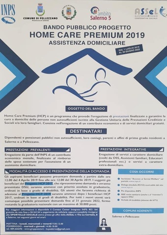 Progetto Home Care Premium 2019 - assistenza domiciliare 