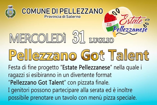 Festa conclusiva del progetto “Estate Pellezzanese”